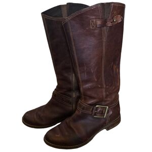 Timberland Savin Hill Brown Leather Riding Boots Size 8.5